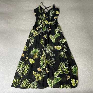 Love Tree Women's Leaf Patterned Flowy Maxi Dress - image 1