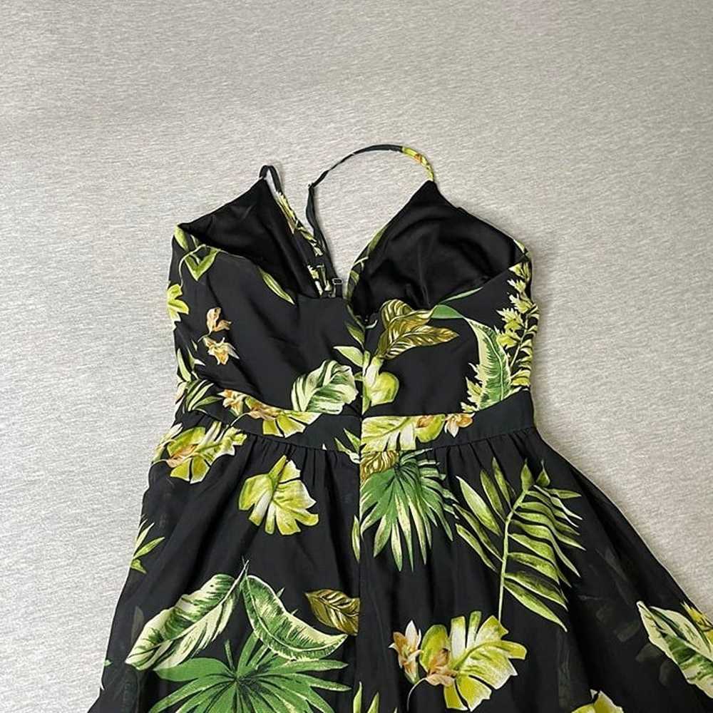 Love Tree Women's Leaf Patterned Flowy Maxi Dress - image 6