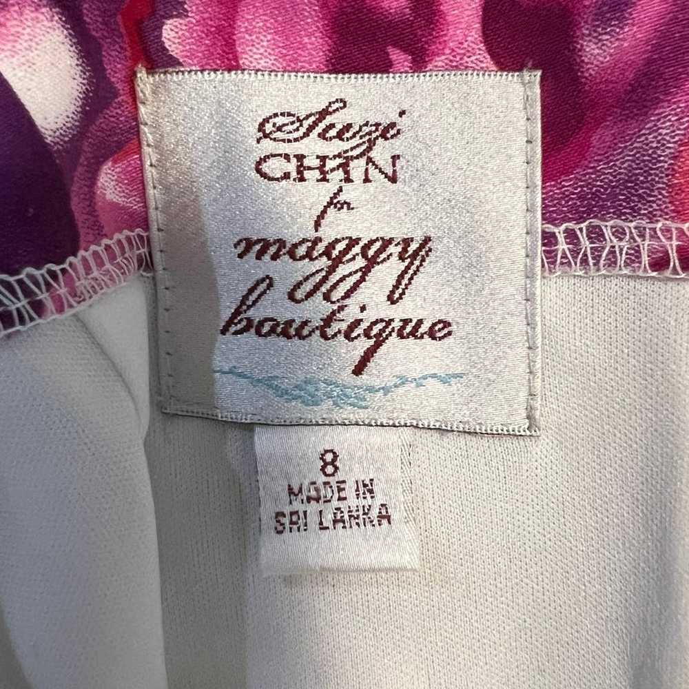 Vintage Suzy Chin For Maggy Boutique Floral Water… - image 2