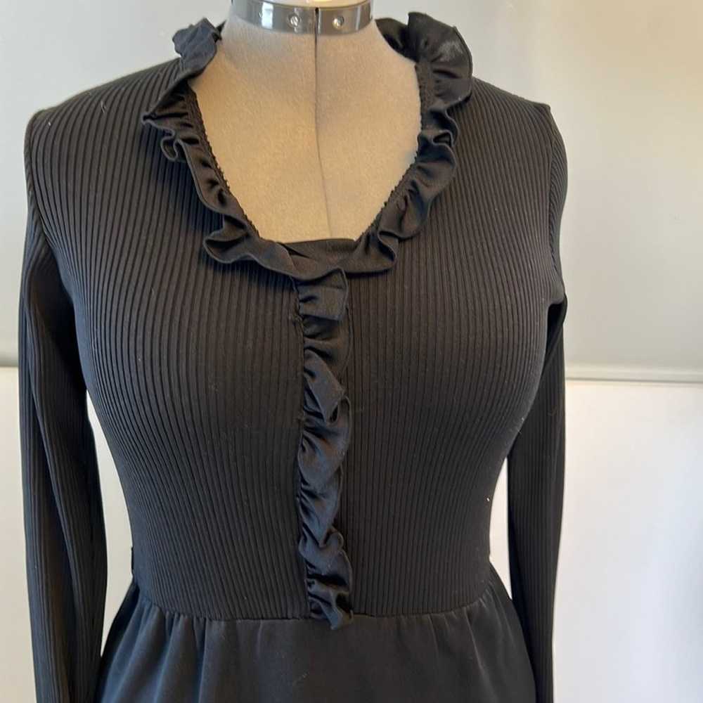 Vintage 1960s Alison Ayer’s Black gown size large - image 3