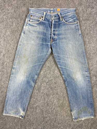 EVISU Yamane Denim Jeans Pants Cotton Indigo Blue Lot.1926