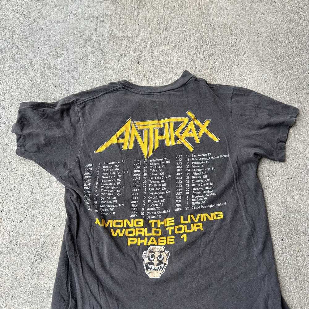 Band Tees × Tour Tee × Vintage vintage 1987 Anthr… - image 6