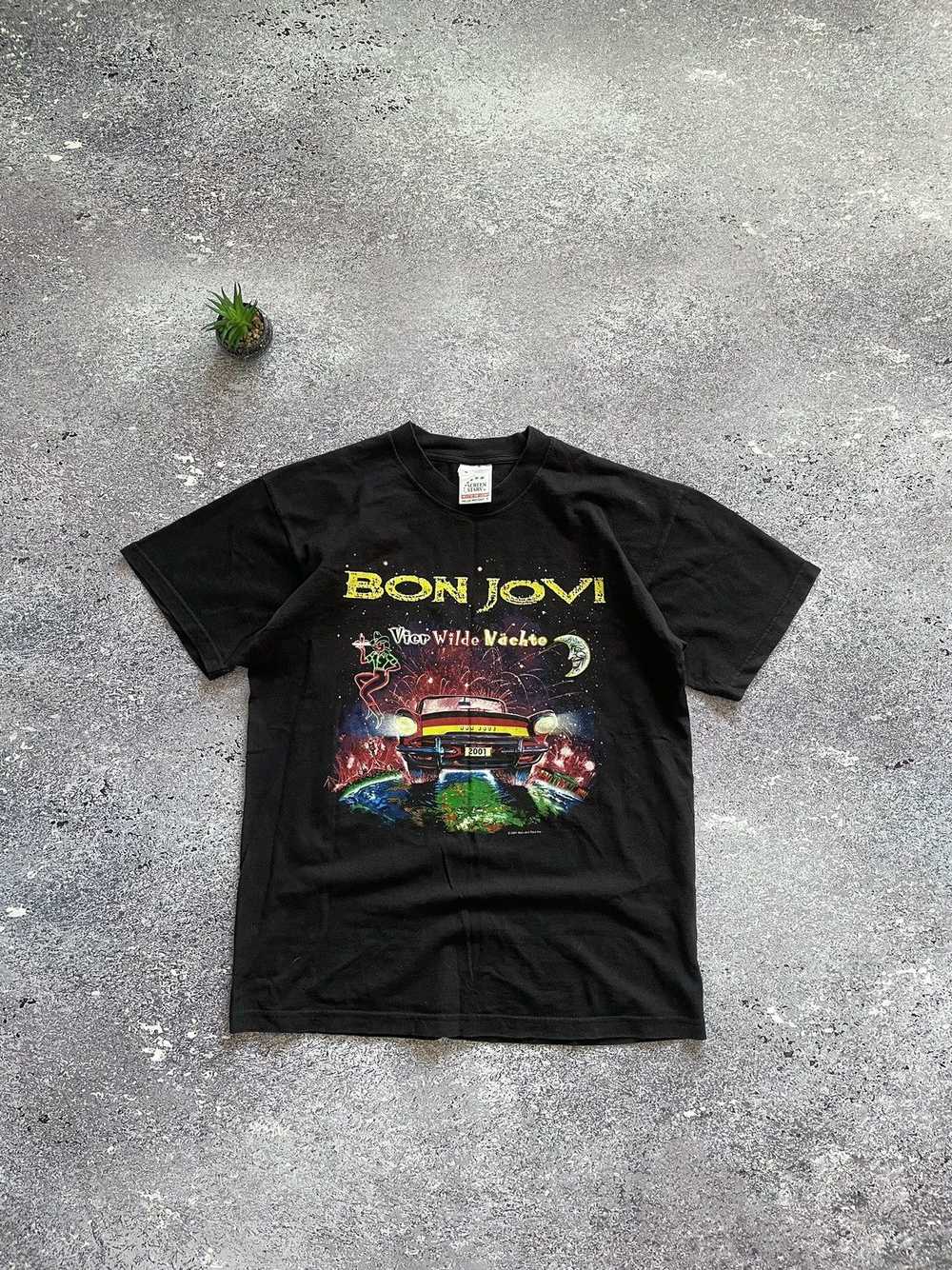 Band Tees × Bon Jovi × Rock Tees Vintage Bon Jovi… - image 1