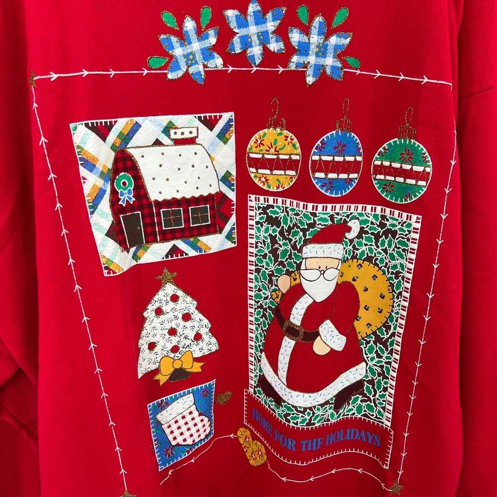 American VINTAGE Ugly Christmas Sweater Women's (… - image 3