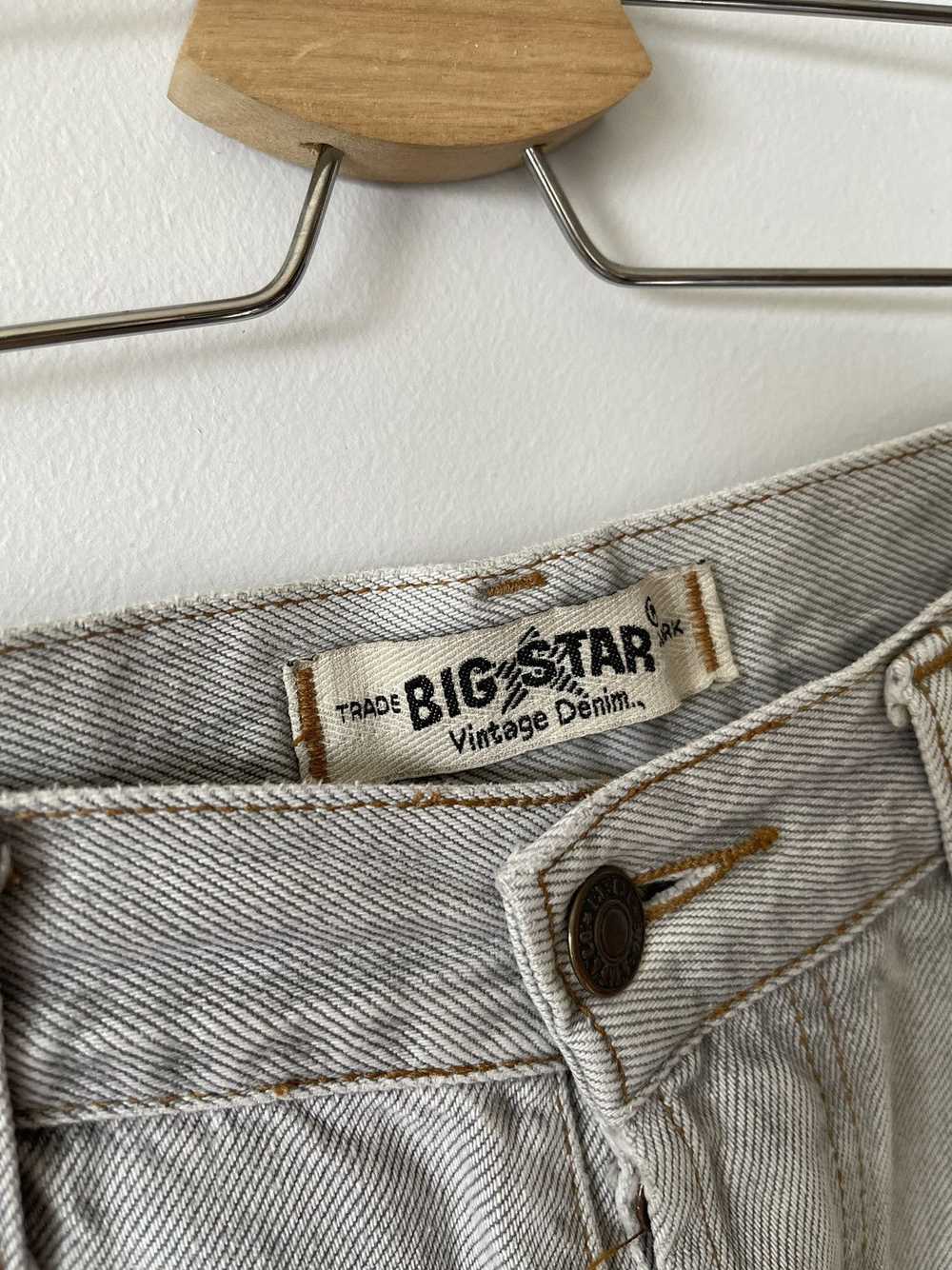 Big Star Big Star vintage denim pants 34 grey but… - image 9