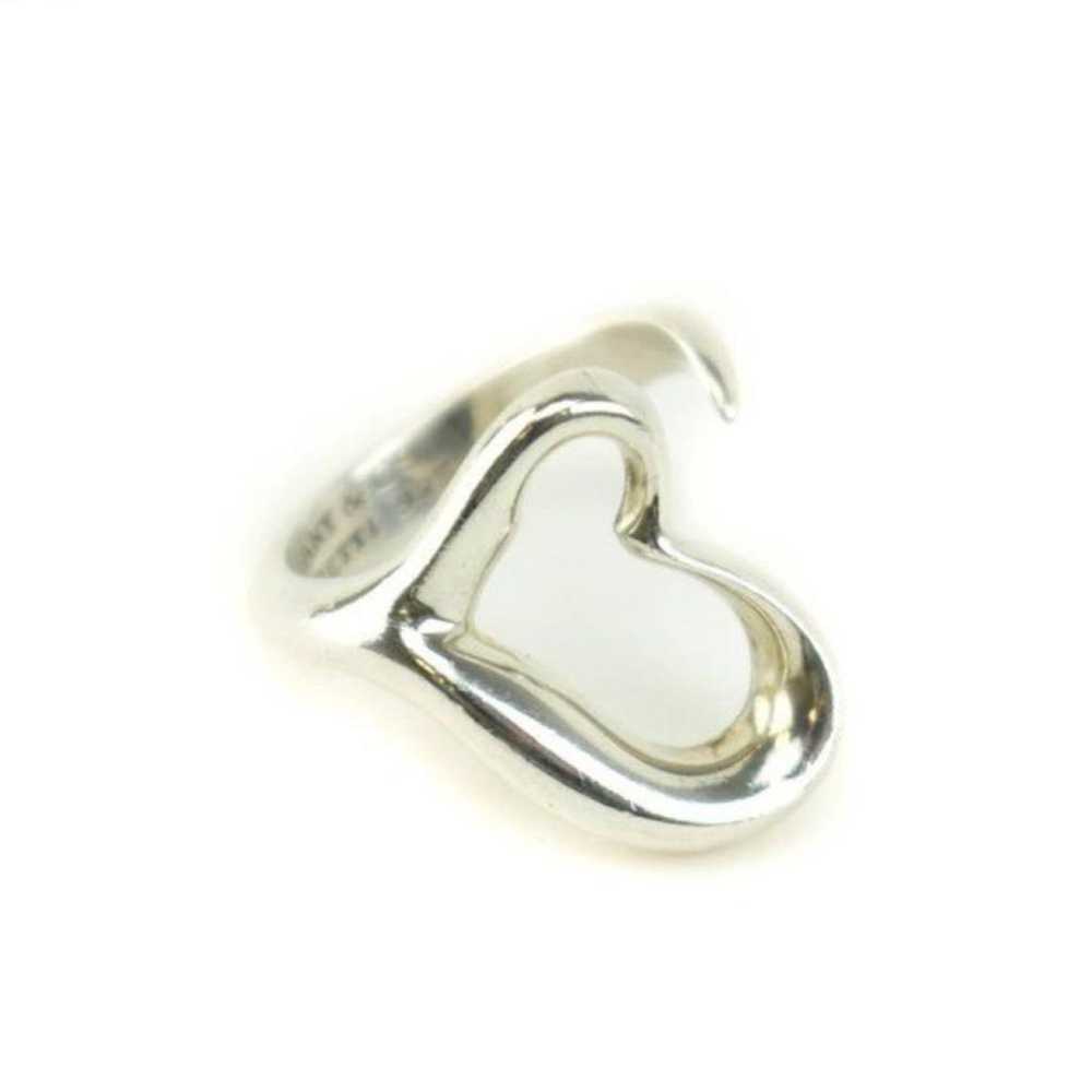 Tiffany & Co Open Heart silver ring - image 2