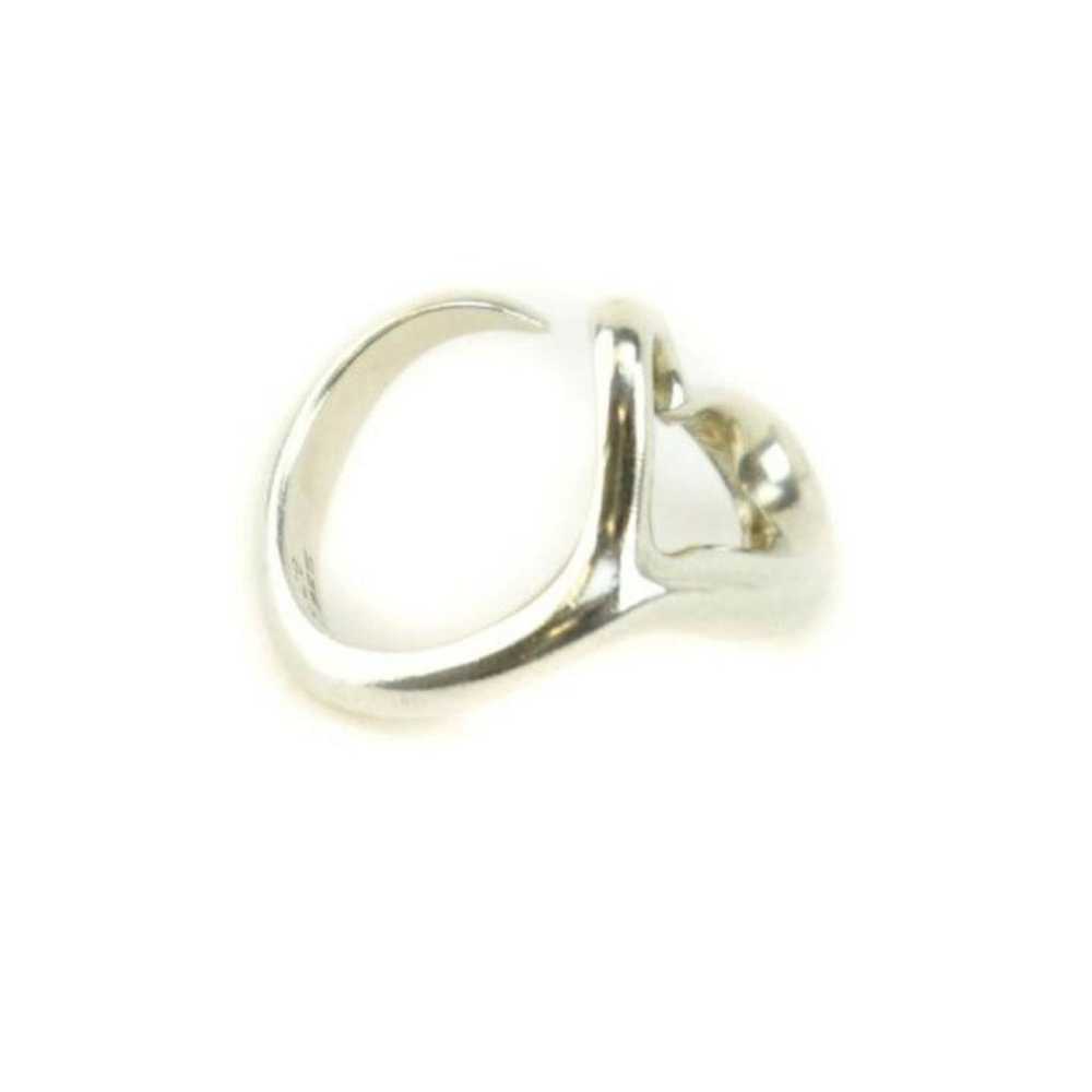 Tiffany & Co Open Heart silver ring - image 4