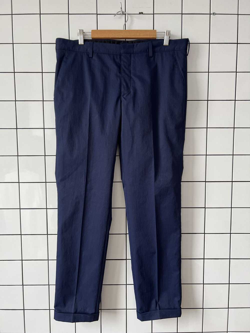 Prada PRADA Pants Suit Trousers Navy Blue red tab… - image 4