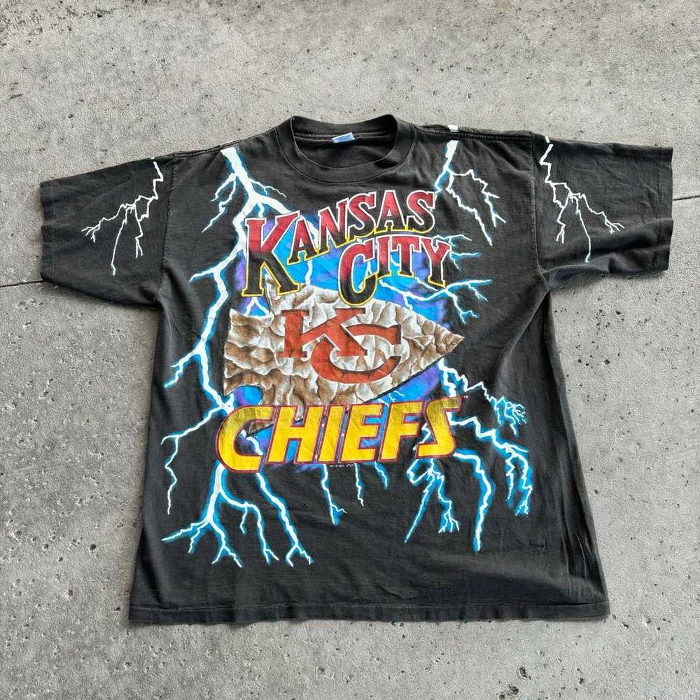 Vintage 1993 Kansas City Chiefs Salem Lightning S… - image 1