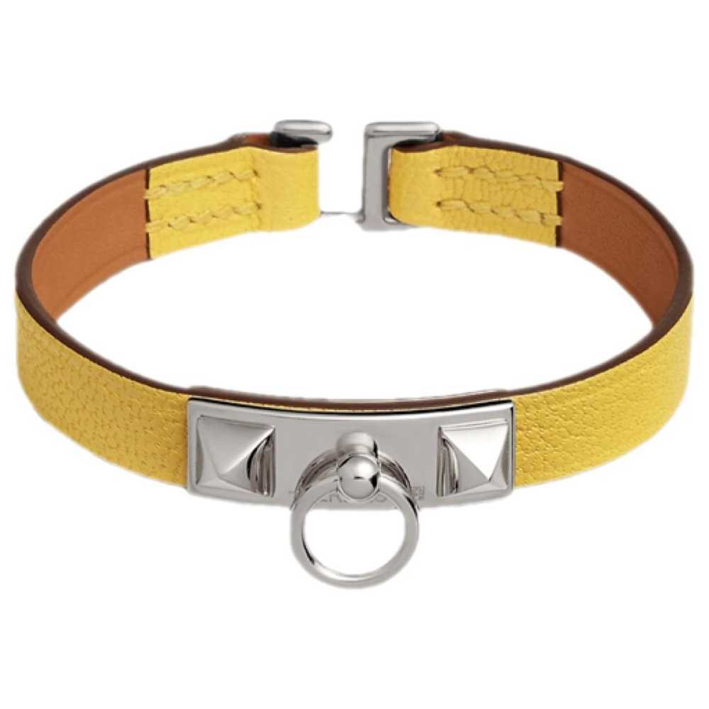 Hermès Rivale Mini leather bracelet - image 1