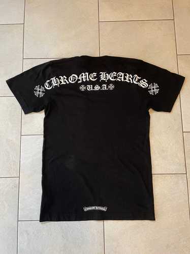 Chrome Hearts Chrome Hearts Black Scroll Pocket Te