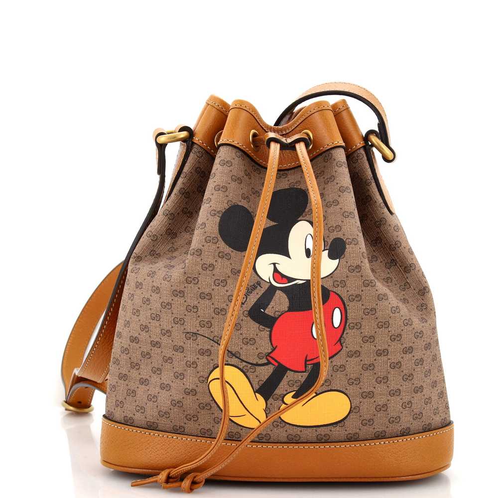 GUCCI Disney Mickey Mouse Bucket Bag Printed Mini… - image 1