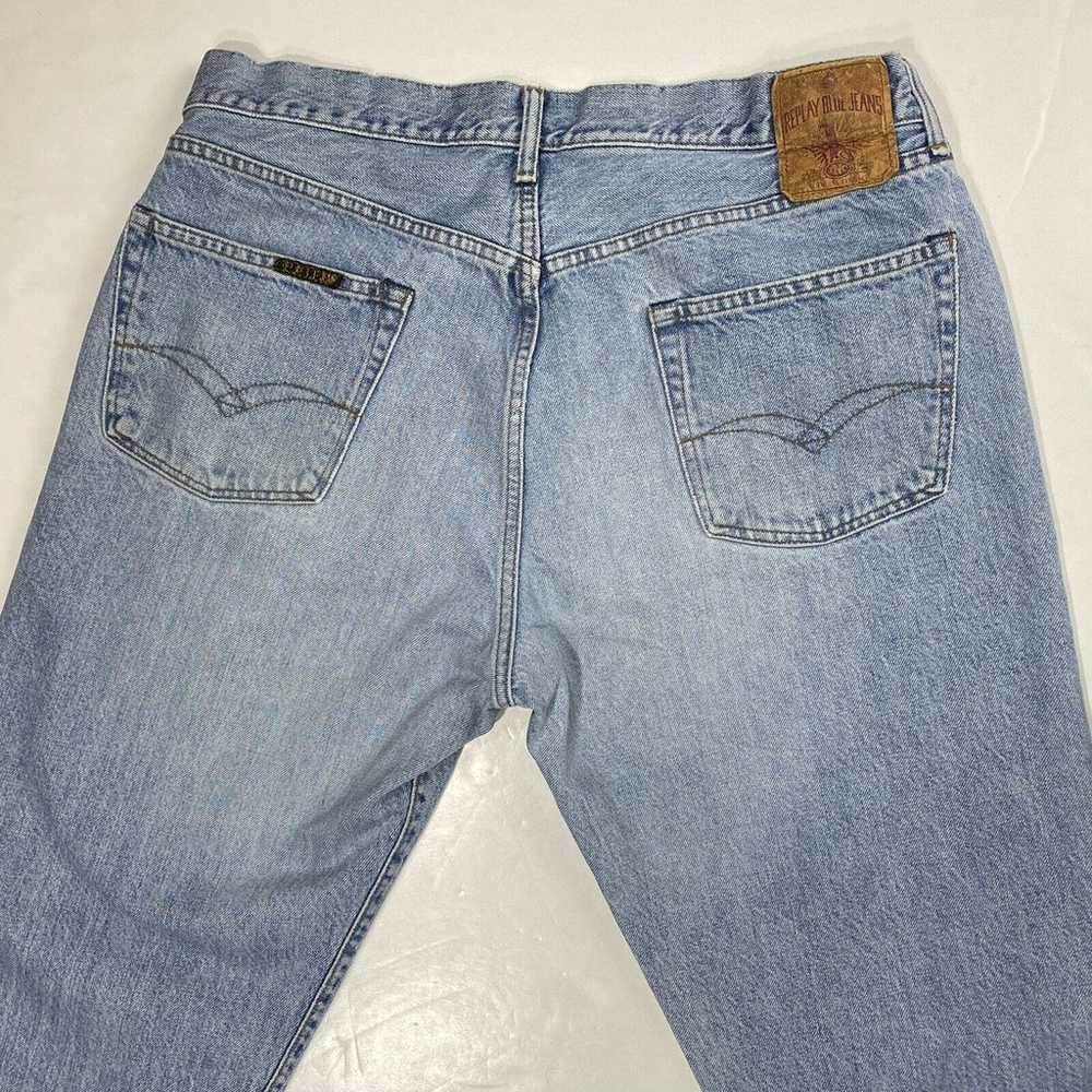 Vintage Replay Straight Jeans Mens 38 (34x32) 900… - image 7