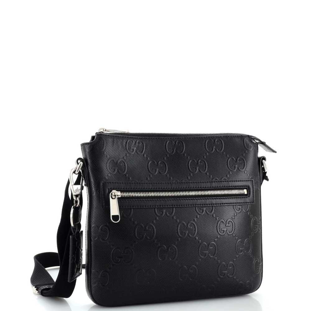 GUCCI Front Zip Messenger GG Embossed Perforated … - image 2