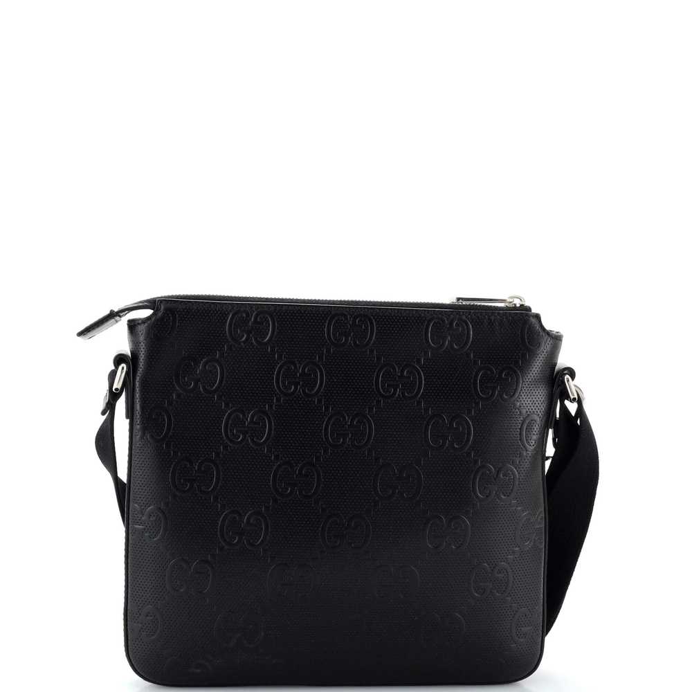 GUCCI Front Zip Messenger GG Embossed Perforated … - image 3