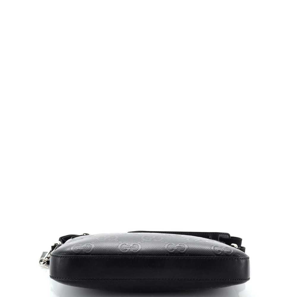 GUCCI Front Zip Messenger GG Embossed Perforated … - image 4