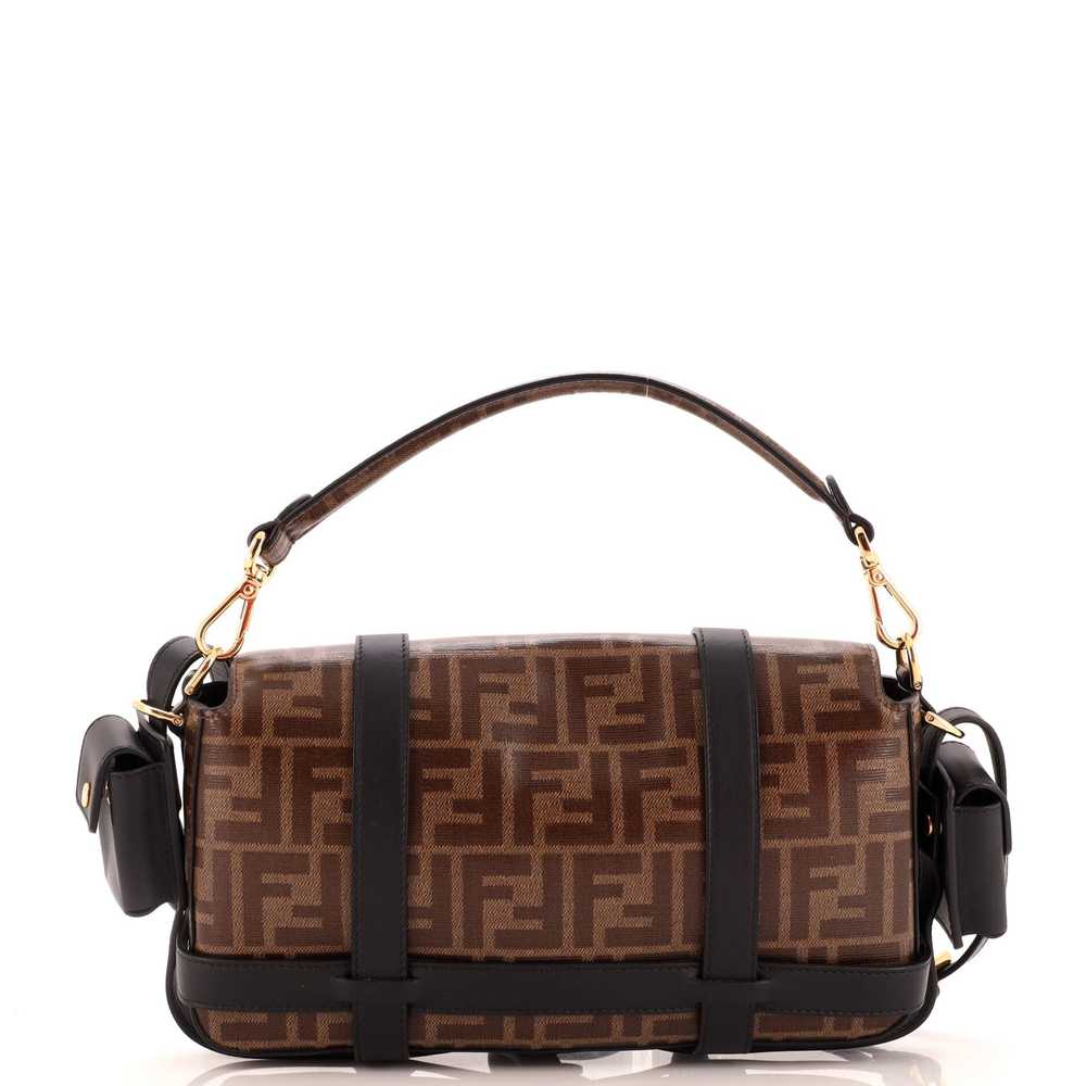 FENDI Baguette Cage Bag Zucca Coated Canvas and L… - image 3
