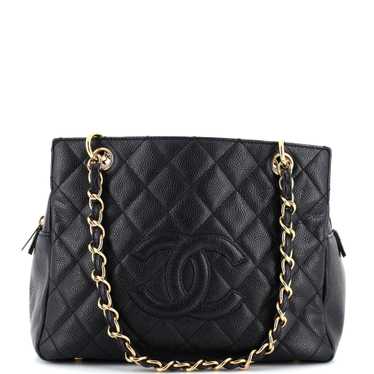 CHANEL Petite Timeless Tote Quilted Caviar