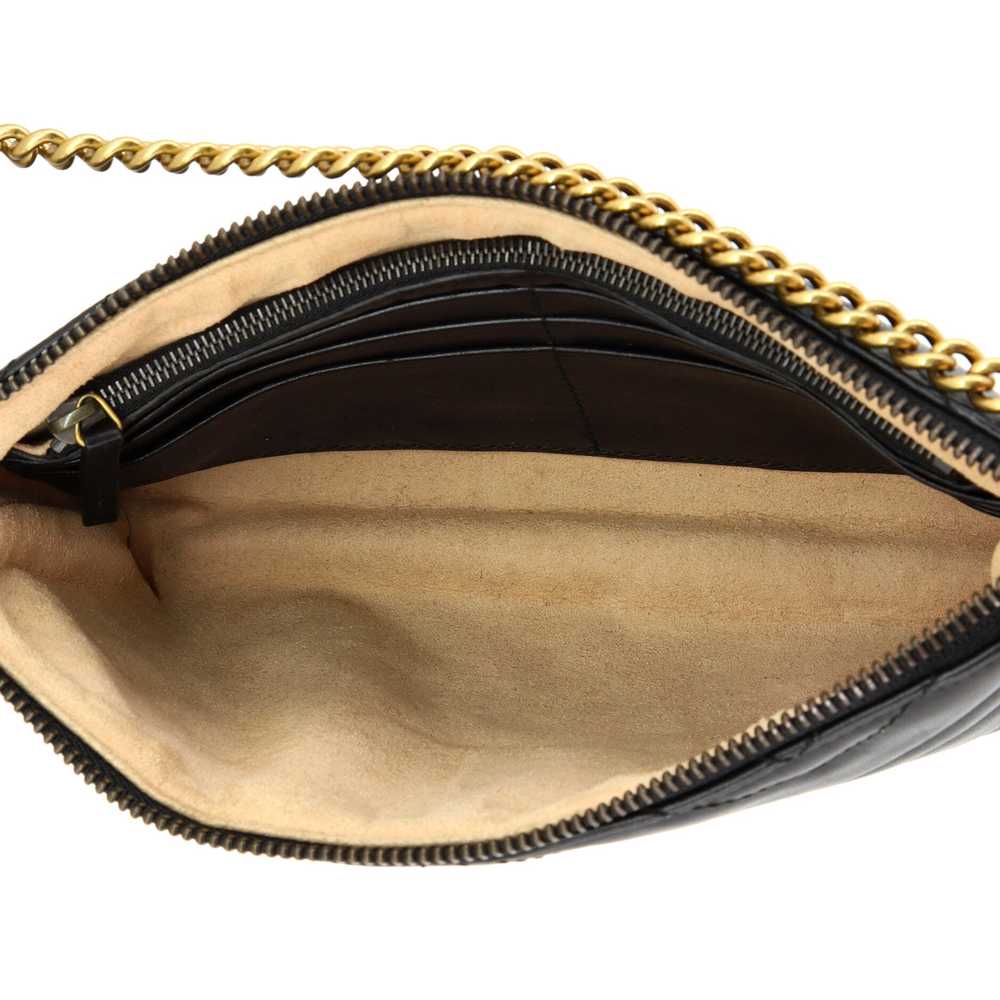 GUCCI GG Marmont Chain Shoulder Bag Matelasse Lea… - image 5