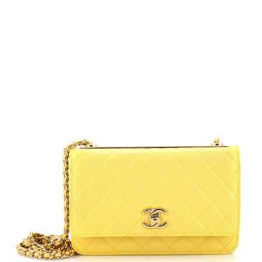 CHANEL Trendy CC Wallet on Chain Quilted Lambskin
