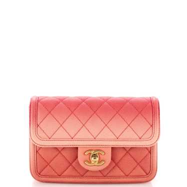 CHANEL Sunset On The Sea Waist Bag Quilted Caviar 