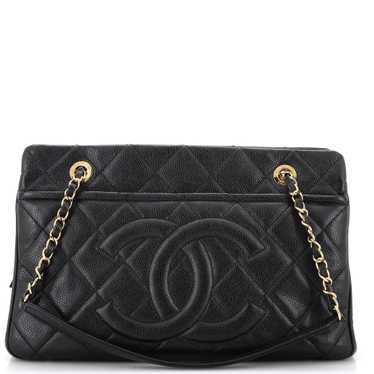 CHANEL Timeless CC Soft Tote Quilted Caviar Medium