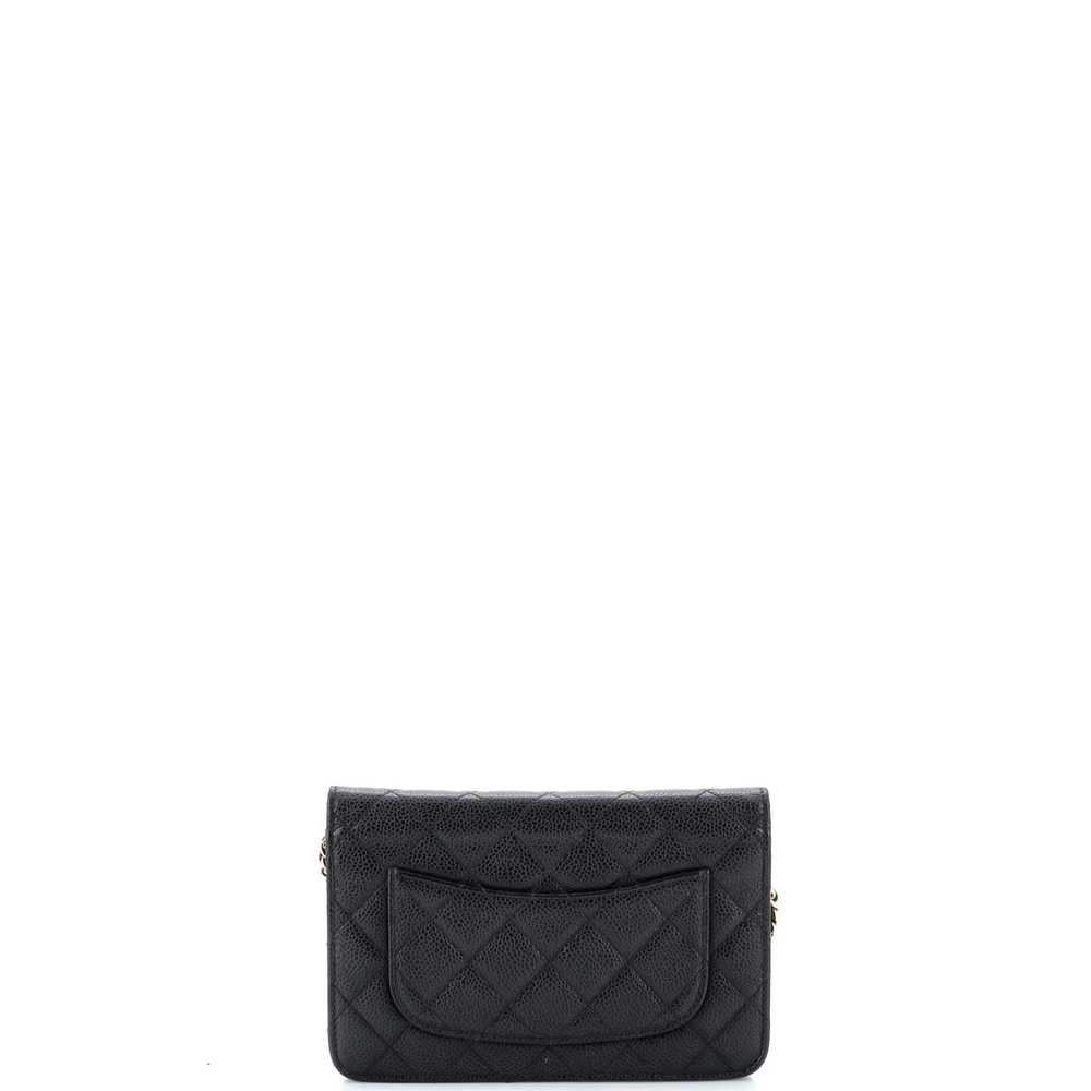 CHANEL Wallet on Chain Quilted Caviar - image 3