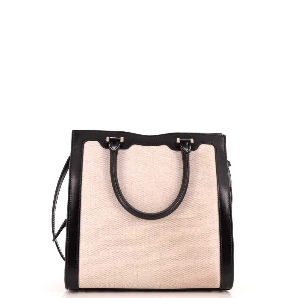 Saint Laurent Uptown Tote Canvas with Leather Sma… - image 3