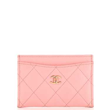 CHANEL Classic Card Holder Quilted Caviar