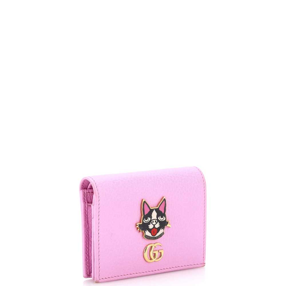 GUCCI GG Marmont Flap Card Case Embellished Leath… - image 2