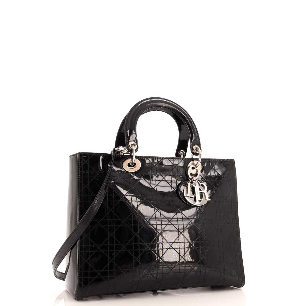 Christian Dior Lady Dior Bag Cannage Quilt Patent… - image 2