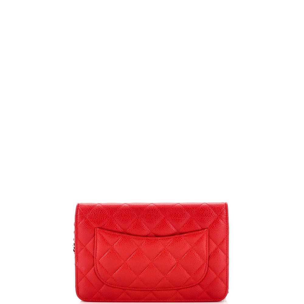 CHANEL Wallet on Chain Quilted Caviar - image 4