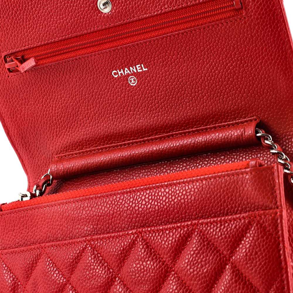 CHANEL Wallet on Chain Quilted Caviar - image 8