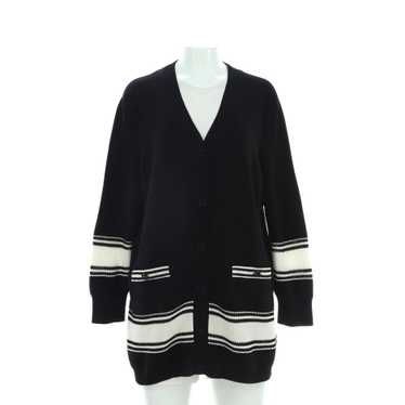 CHANEL Women's Two Pocket Button Up Cardigan Silk