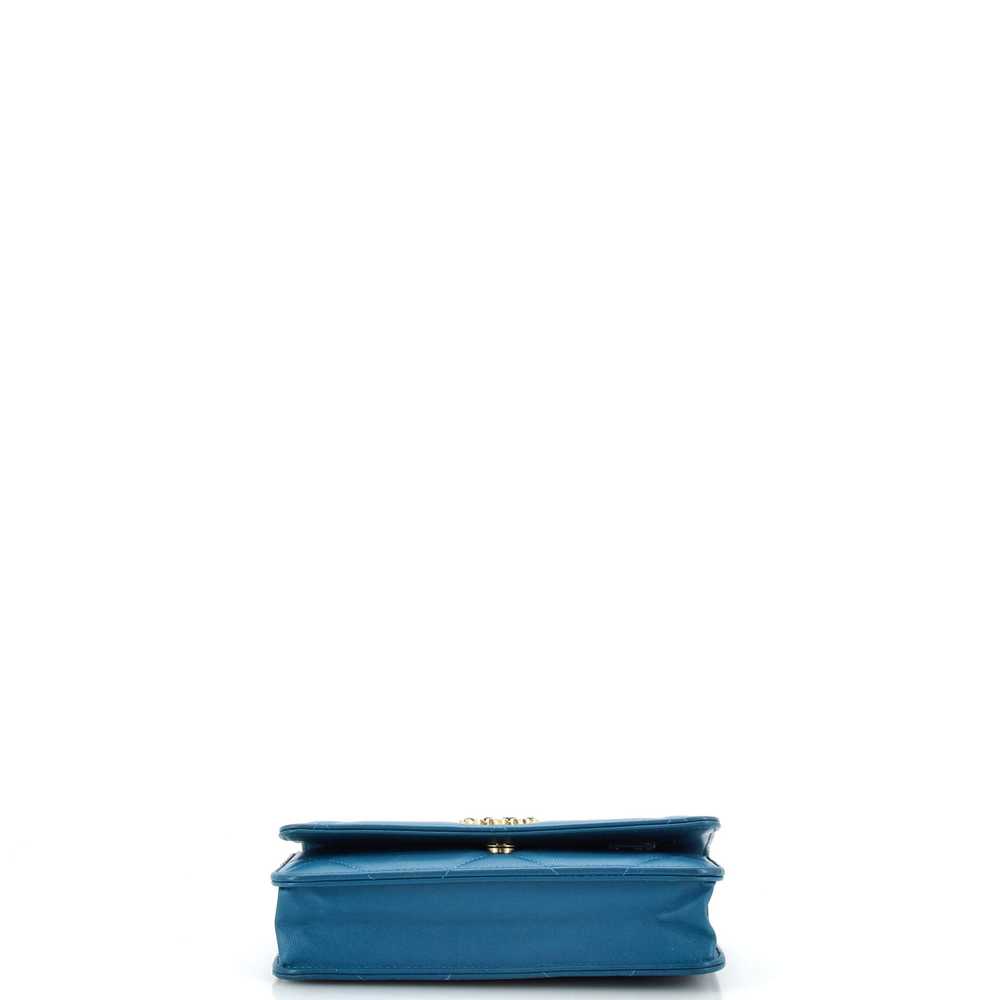 CHANEL 19 Wallet on Chain Quilted Goatskin - image 5