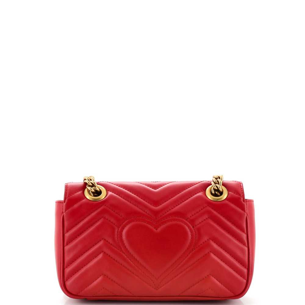 GUCCI GG Marmont Flap Bag Matelasse Leather Mini - image 3