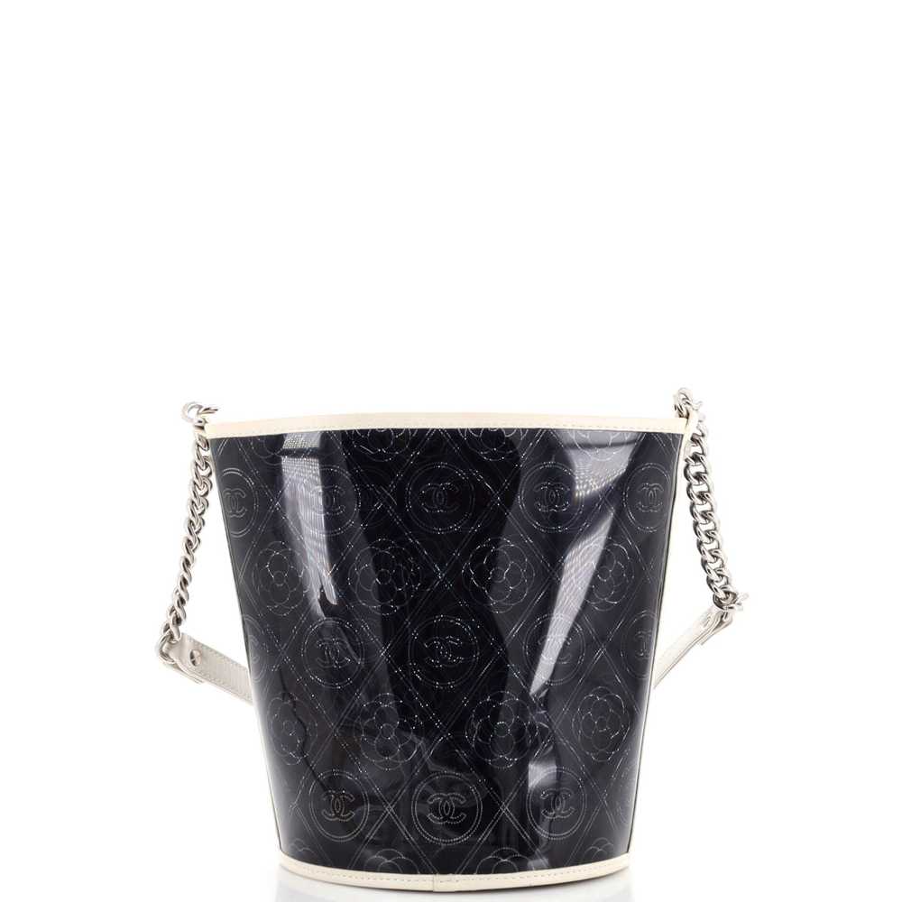 CHANEL Camellia Coco Bucket Bag Printed PVC Medium - image 4