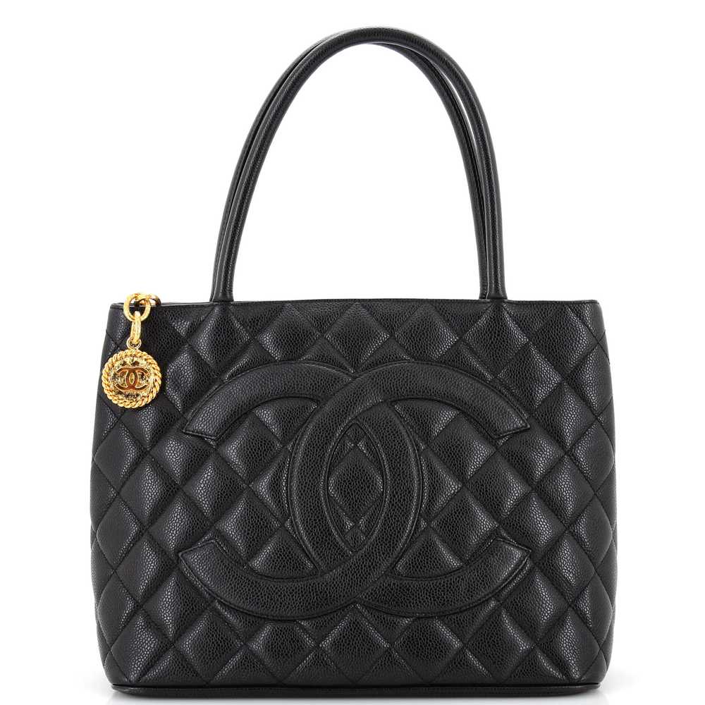 CHANEL Medallion Tote Quilted Caviar - image 1