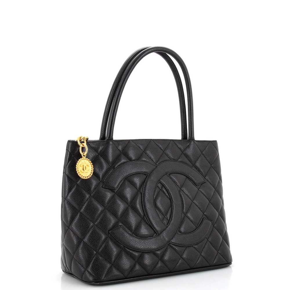 CHANEL Medallion Tote Quilted Caviar - image 2
