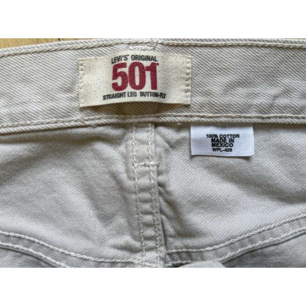 Vintage 501 LEVIS Button-Fly Straight Jeans 33x32… - image 7