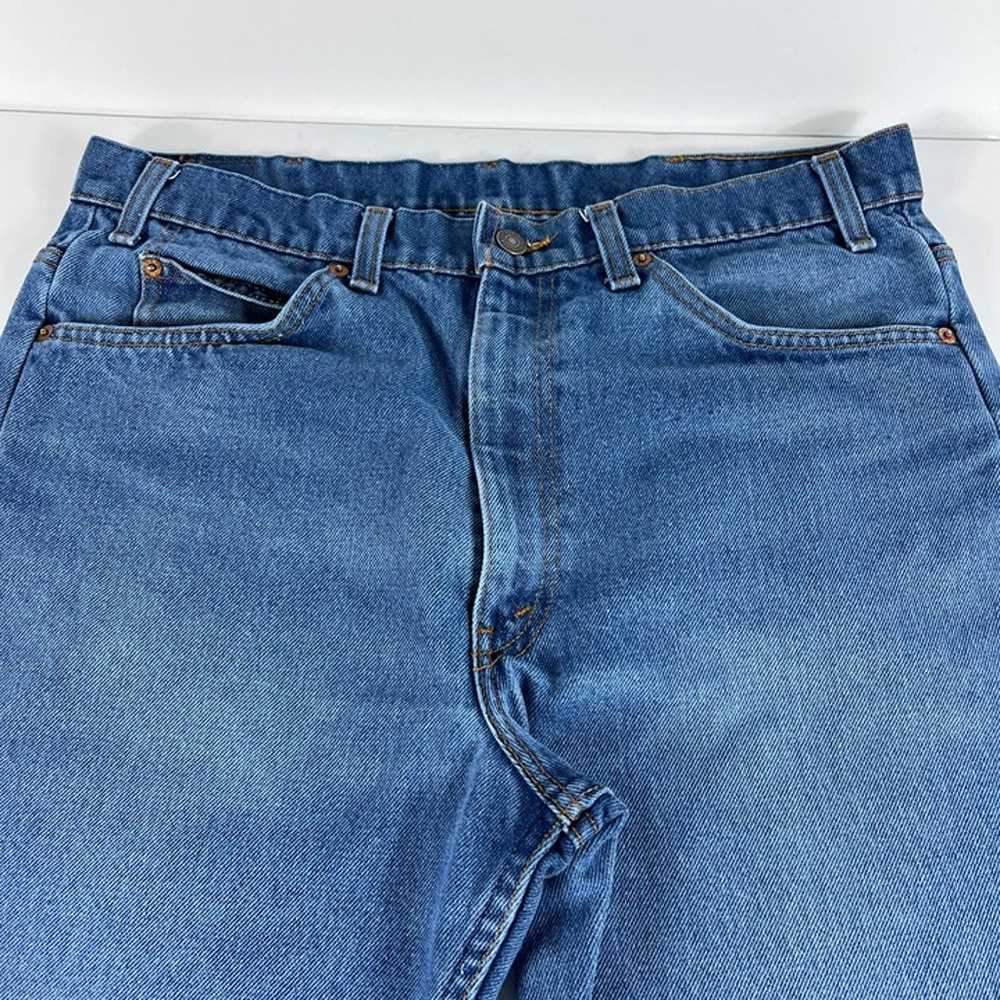 VTG 70s Levi's Jeans Men 35x29* 517 Boot Cut Blue… - image 3