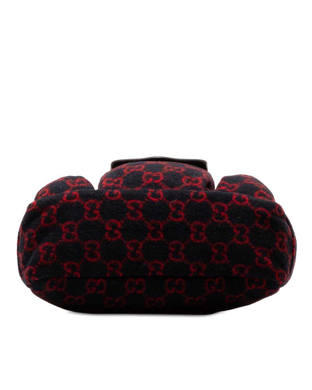 Gucci Wool Pocket Handbag with Leather Trim - image 4