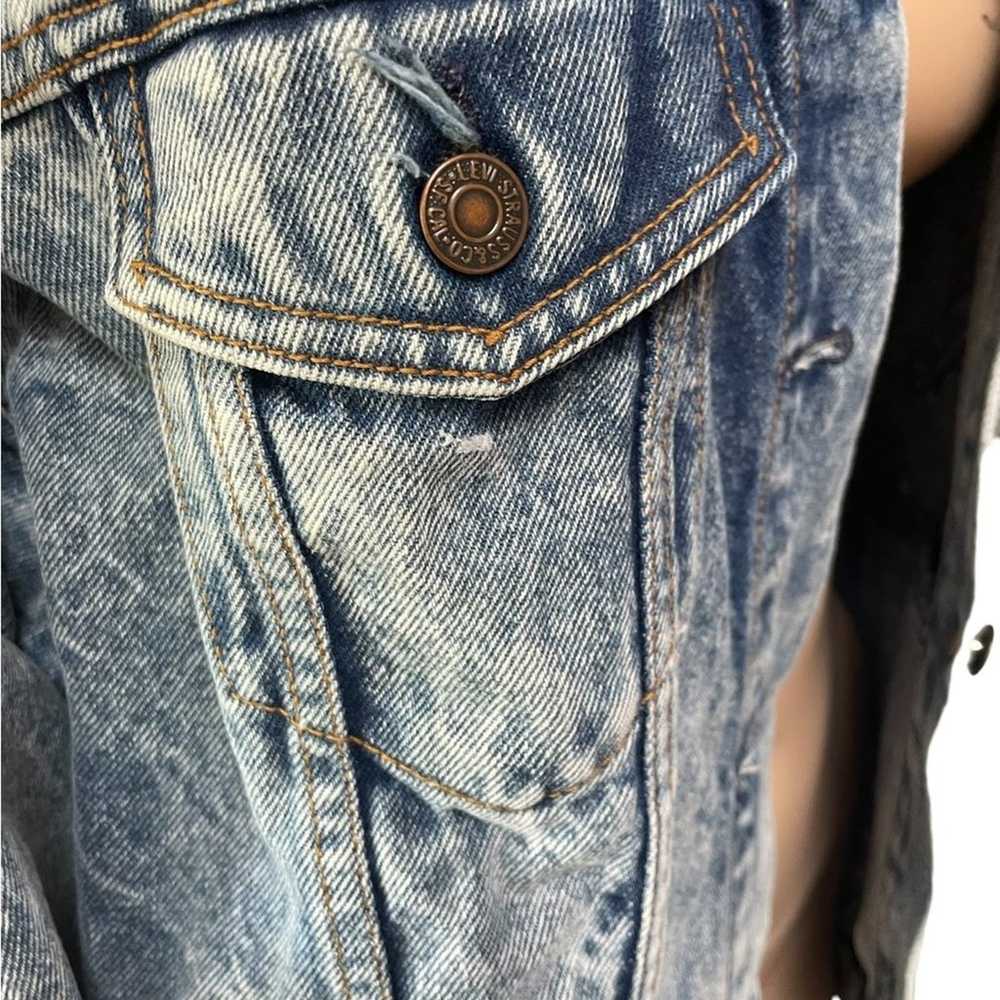 VTG Levi’s acid washed 90s Y2K men’s trucker unis… - image 4