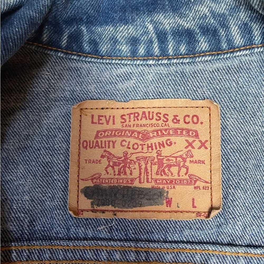 VTG Levi’s acid washed 90s Y2K men’s trucker unis… - image 8