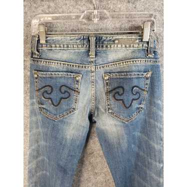 Vintage BeRock Distressed Denim Blue Jeans Womens… - image 1