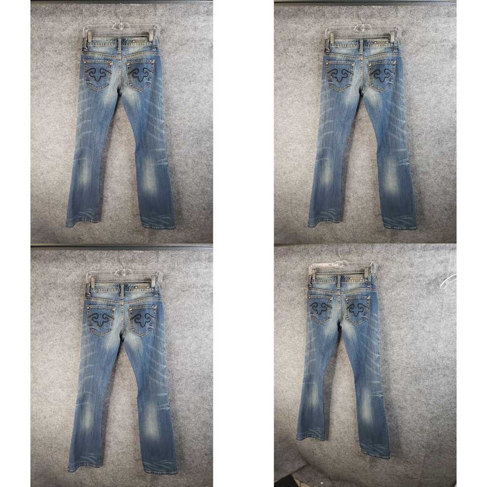 Vintage BeRock Distressed Denim Blue Jeans Womens… - image 4