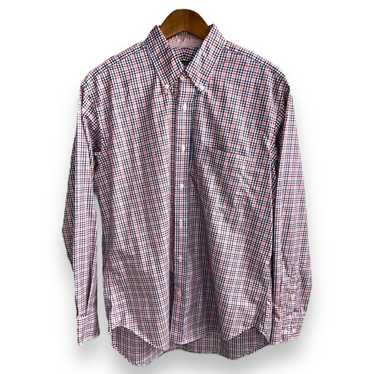 J. Mclaughlin J. McLaughlin Pink Gingham Oxford Bu