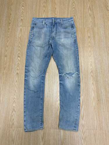 G Star Raw - GSTAR D-STAQ 3D SKINNY DISTRESSED DE… - image 1