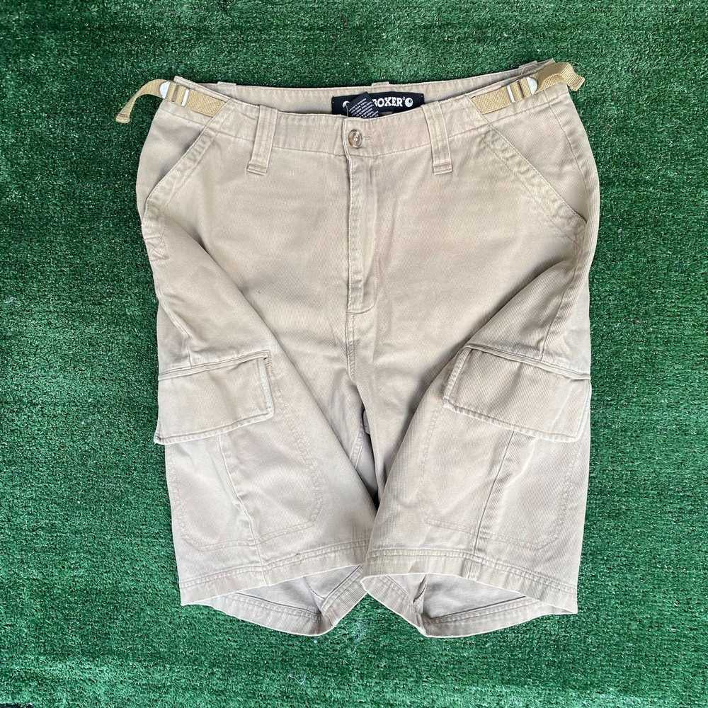 Joe Boxer Vintage Y2K Joe Boxer Cargo Shorts Tan … - image 3