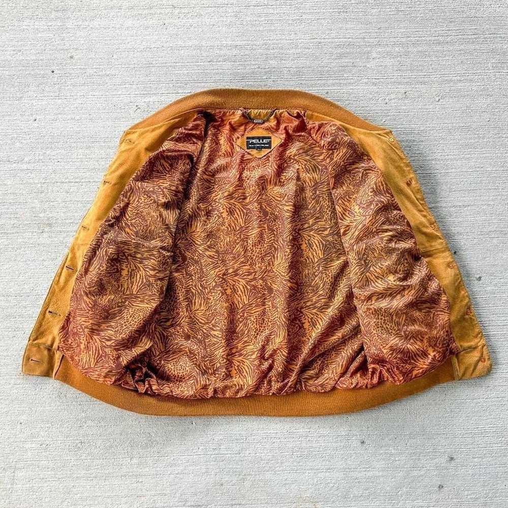 **Vintage 80’s Pele Suede Leather Bomber Jacket B… - image 2